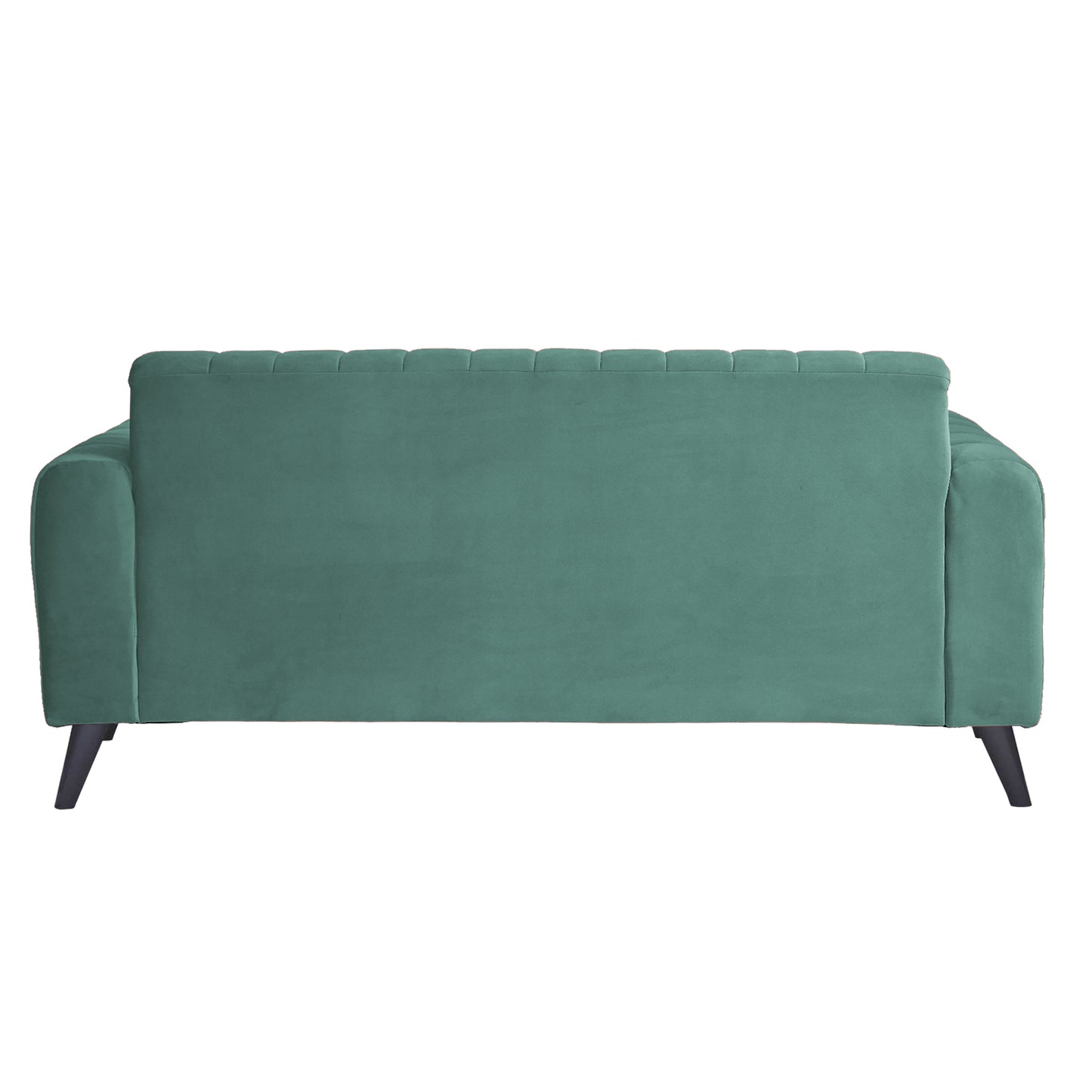 Mabel Tufted Wing Chair Solid Wood Living Room Chair- Sea Green