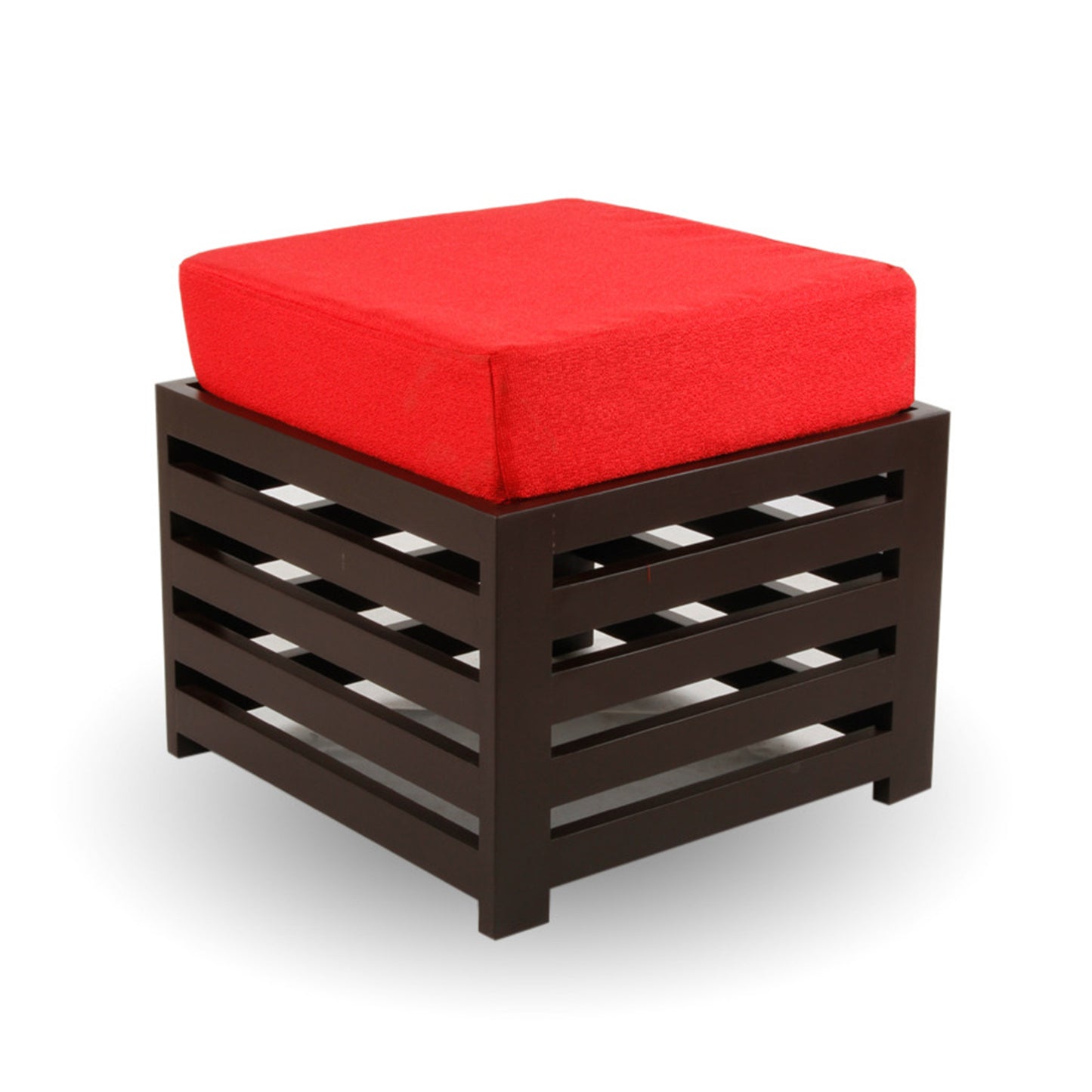 Jimmer Contemporary High Rise Stool - Red