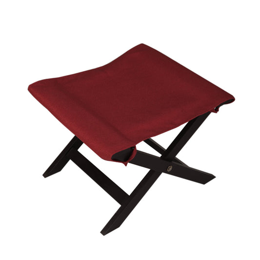 Jinker Contemporary Solid Wood Foldable Stool - Red