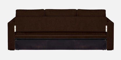 Magnet Fabric 3 Seater Sofa Bed With Loose Cushions and Storage - Coffee