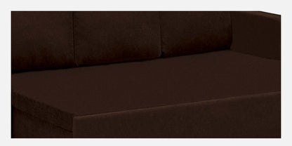 Magnet Fabric 3 Seater Sofa Bed With Loose Cushions and Storage - Coffee