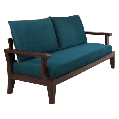 Lessie Teak Wood Sofa - Green