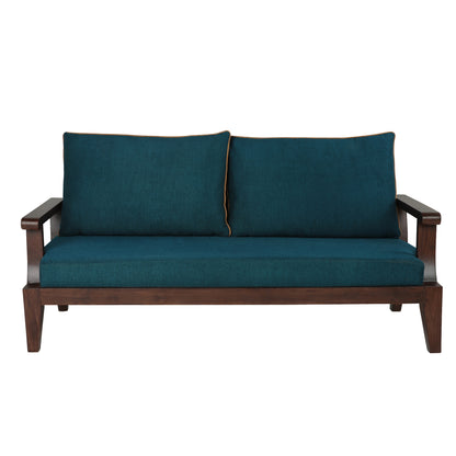 Lessie Teak Wood Sofa - Green