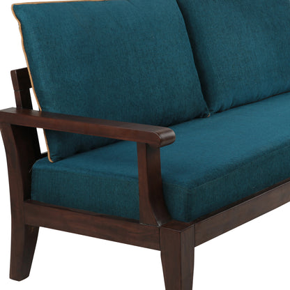 Lessie Teak Wood Sofa - Green