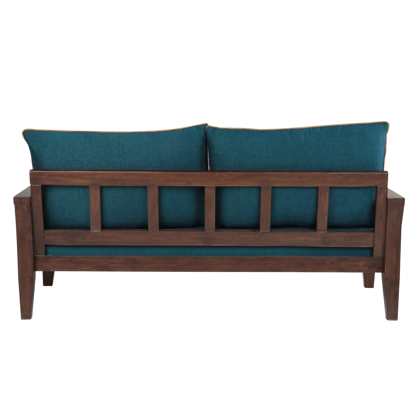 Lessie Teak Wood Sofa - Green