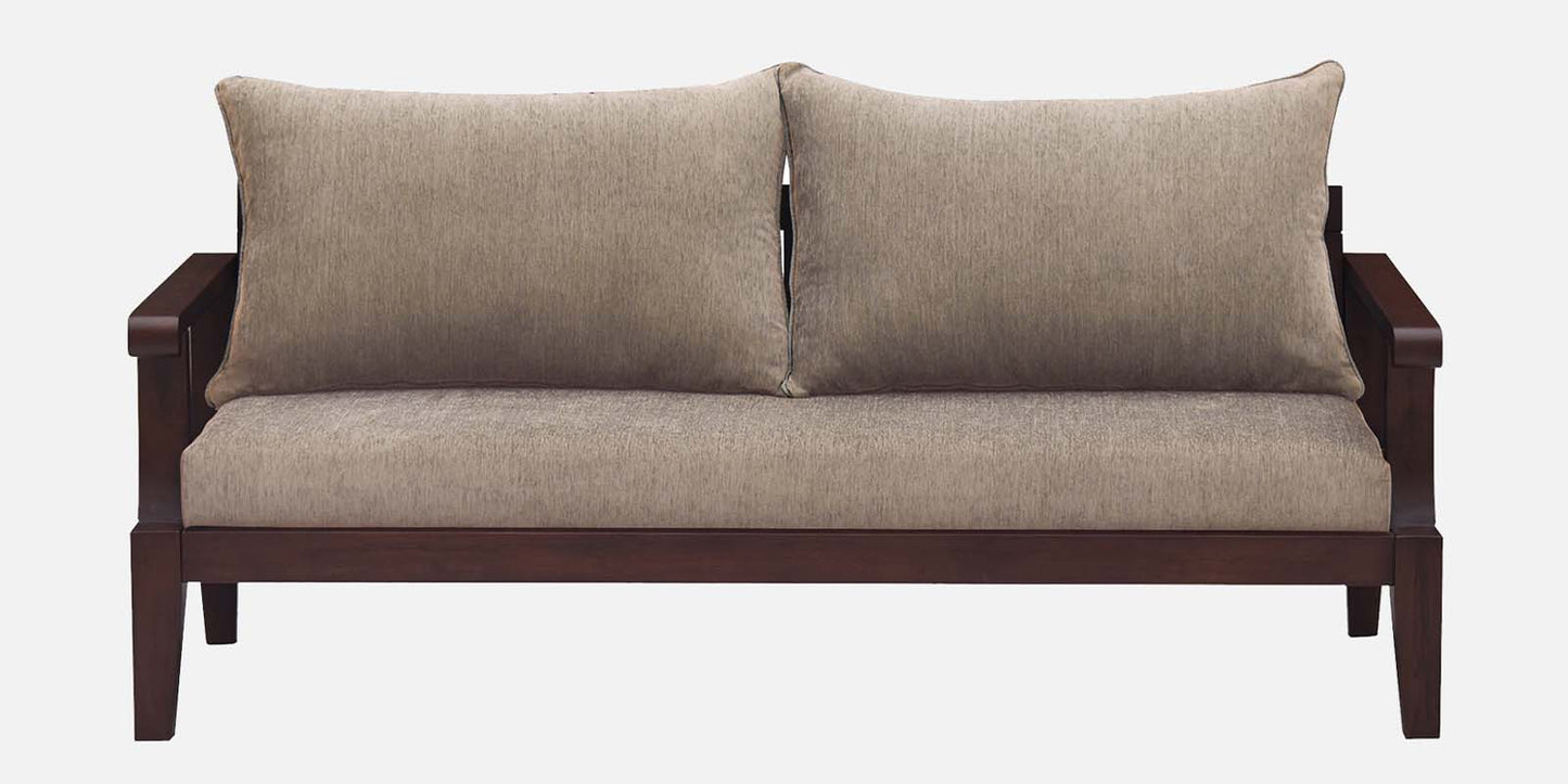 Lessie Teak Wood Sofa - Beige