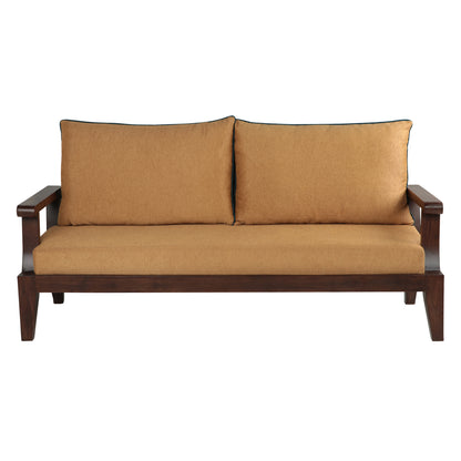 Lessie Teak Wood Sofa - Yellow