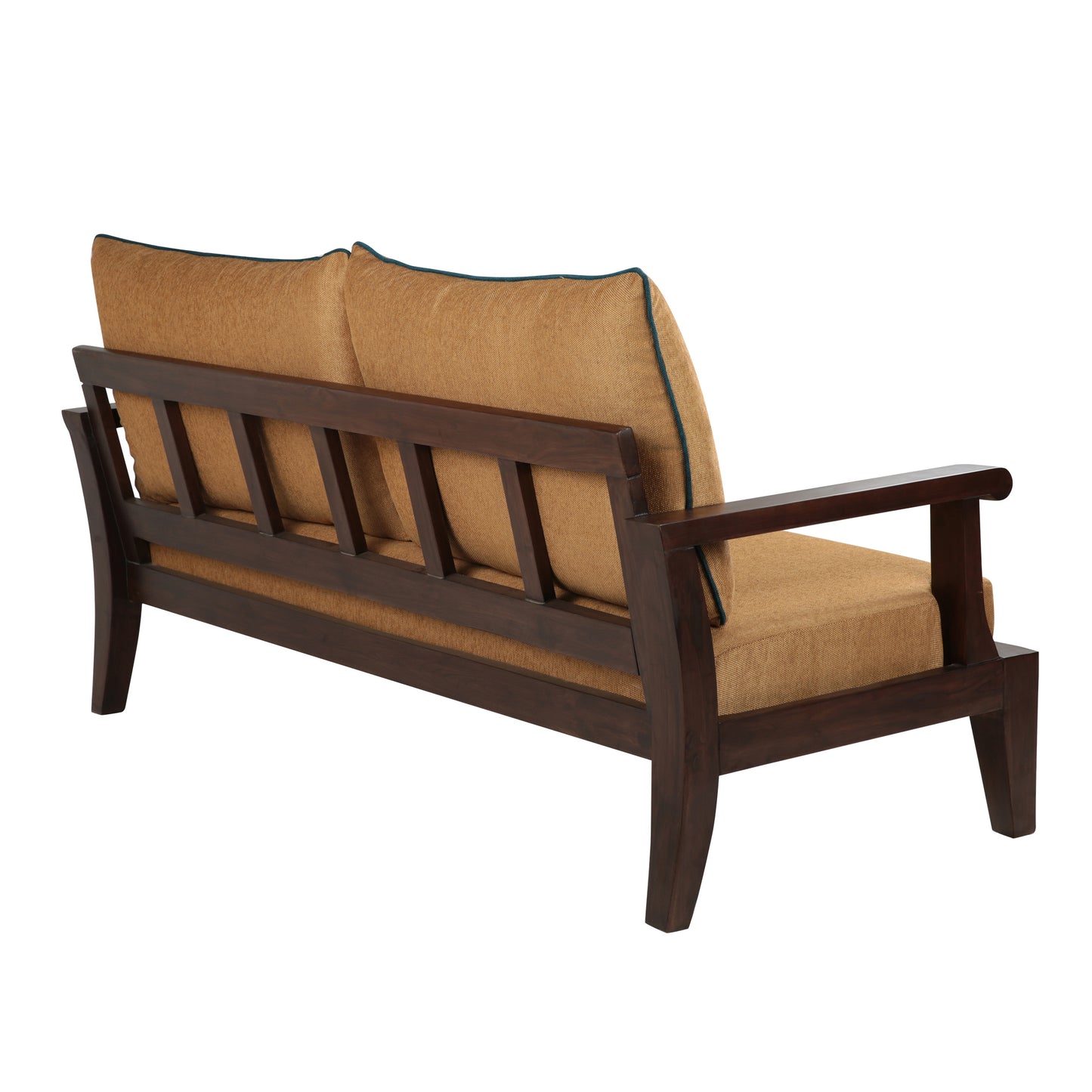 Lessie Teak Wood Sofa - Yellow