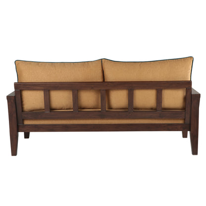 Lessie Teak Wood Sofa - Yellow