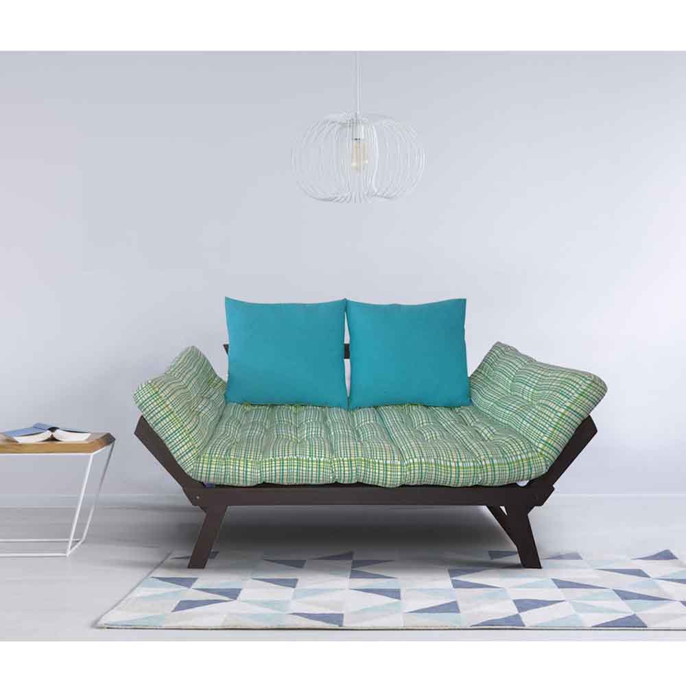 Alexa Beat Futon With Back Cushions - Green