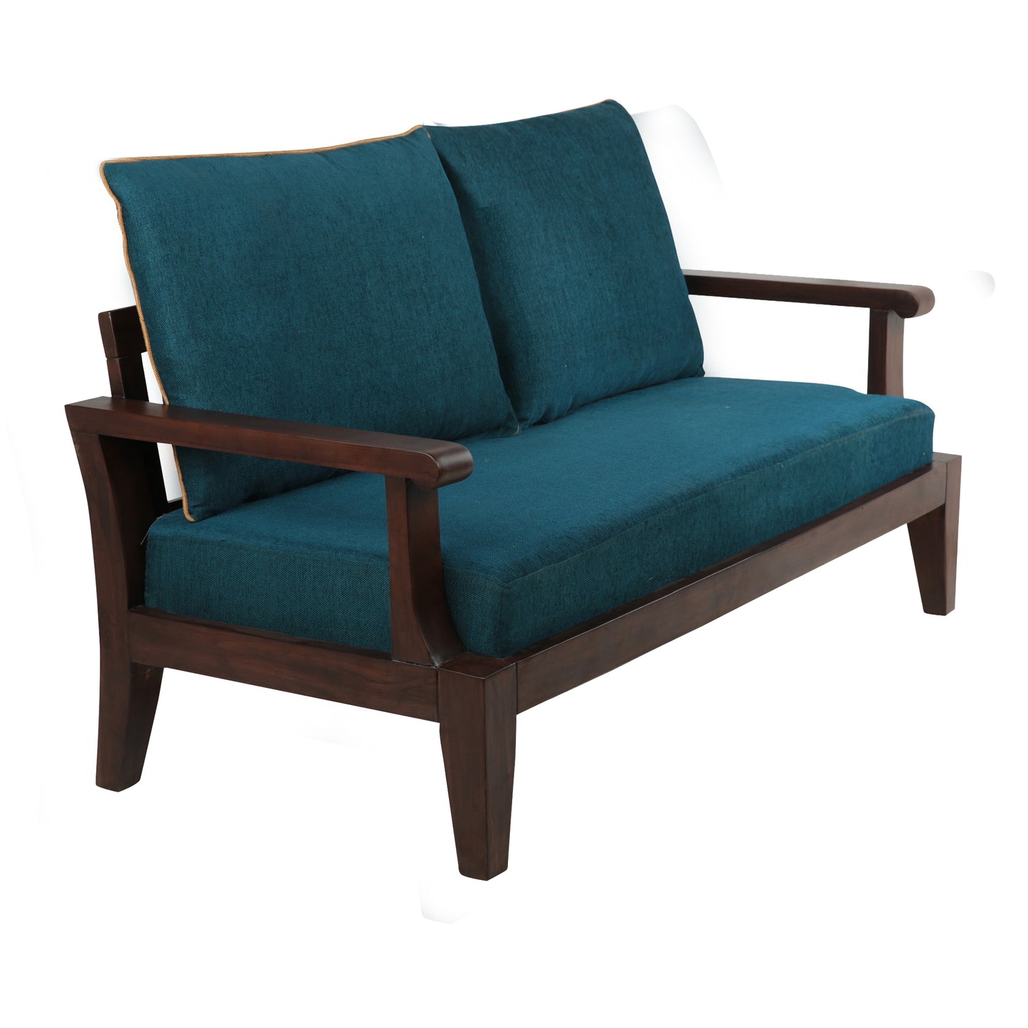 Lessie Teak Wood Sofa - Green