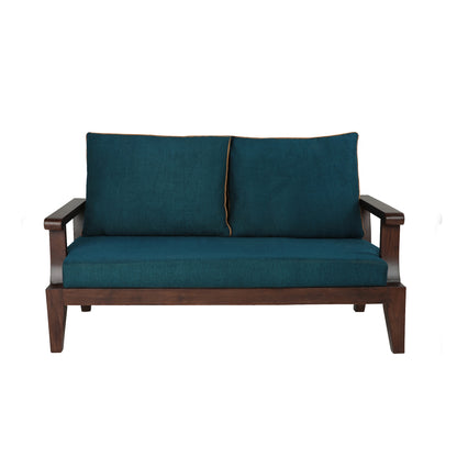 Lessie Teak Wood Sofa - Green