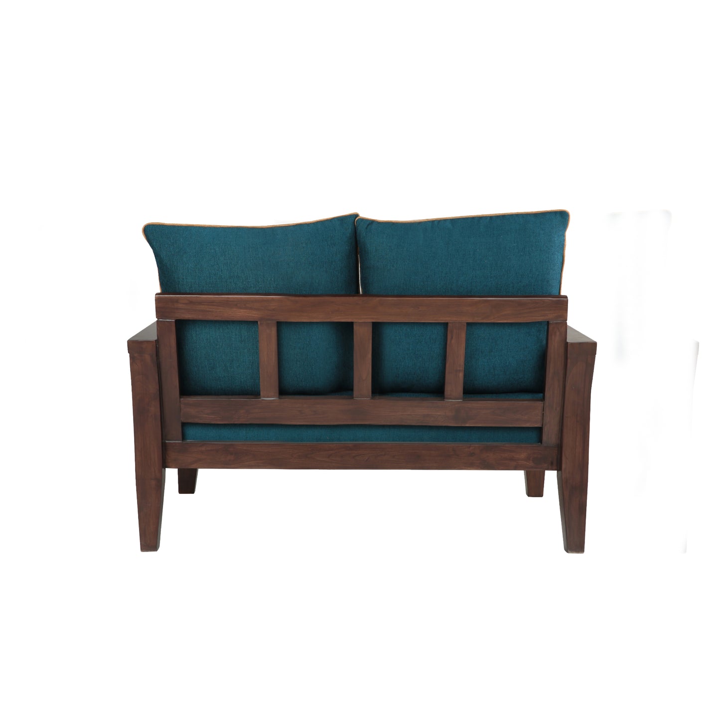 Lessie Teak Wood Sofa - Green