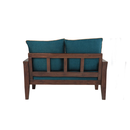 Lessie Teak Wood Sofa - Green