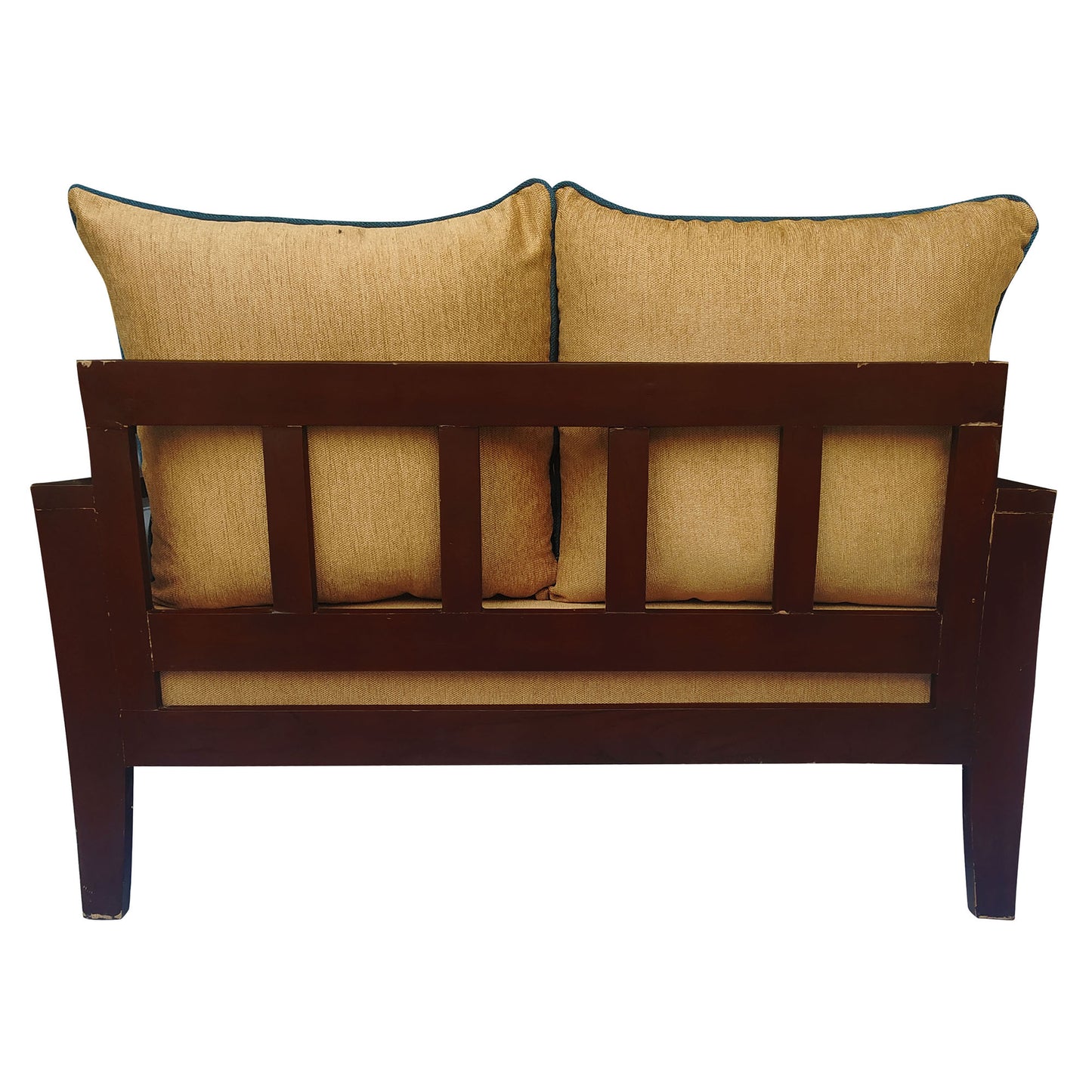 Lessie Teak Wood Sofa - Yellow