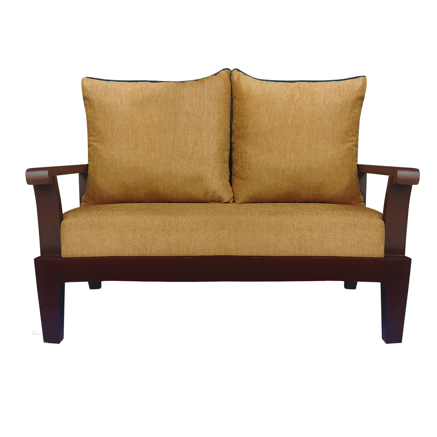 Lessie Teak Wood Sofa - Yellow