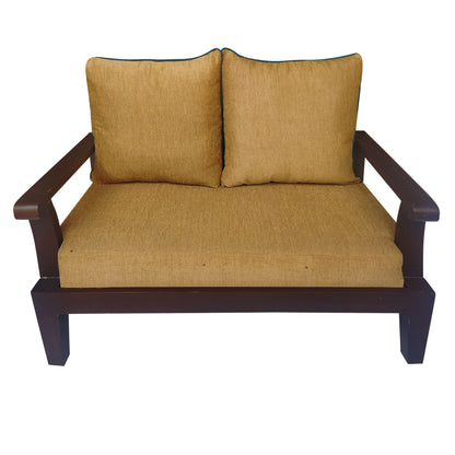 Lessie Teak Wood Sofa - Yellow