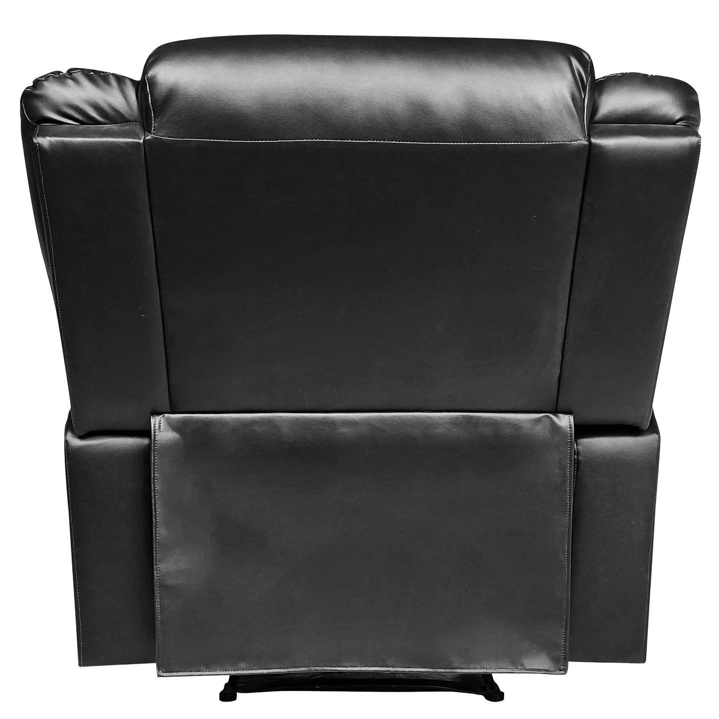 Wilson Leatherette 1 Seater Recliner With Pullout Lever - Black