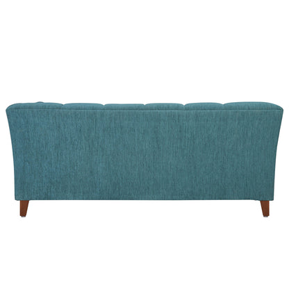 Zeel Fabric Sofa with Throw Cushion - Green