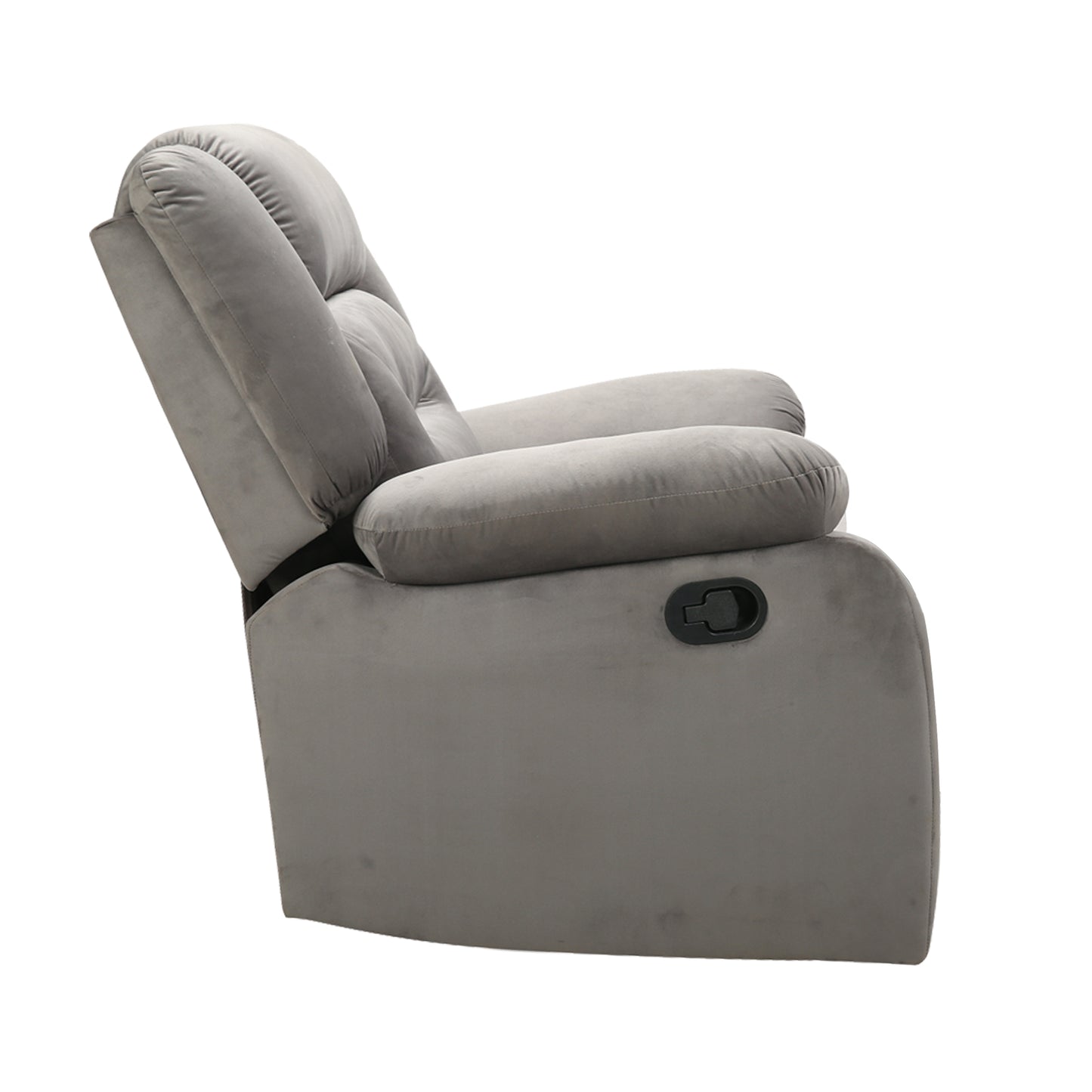 Wilson Leatherette 1 Seater Recliner With Pullout Lever - Grey