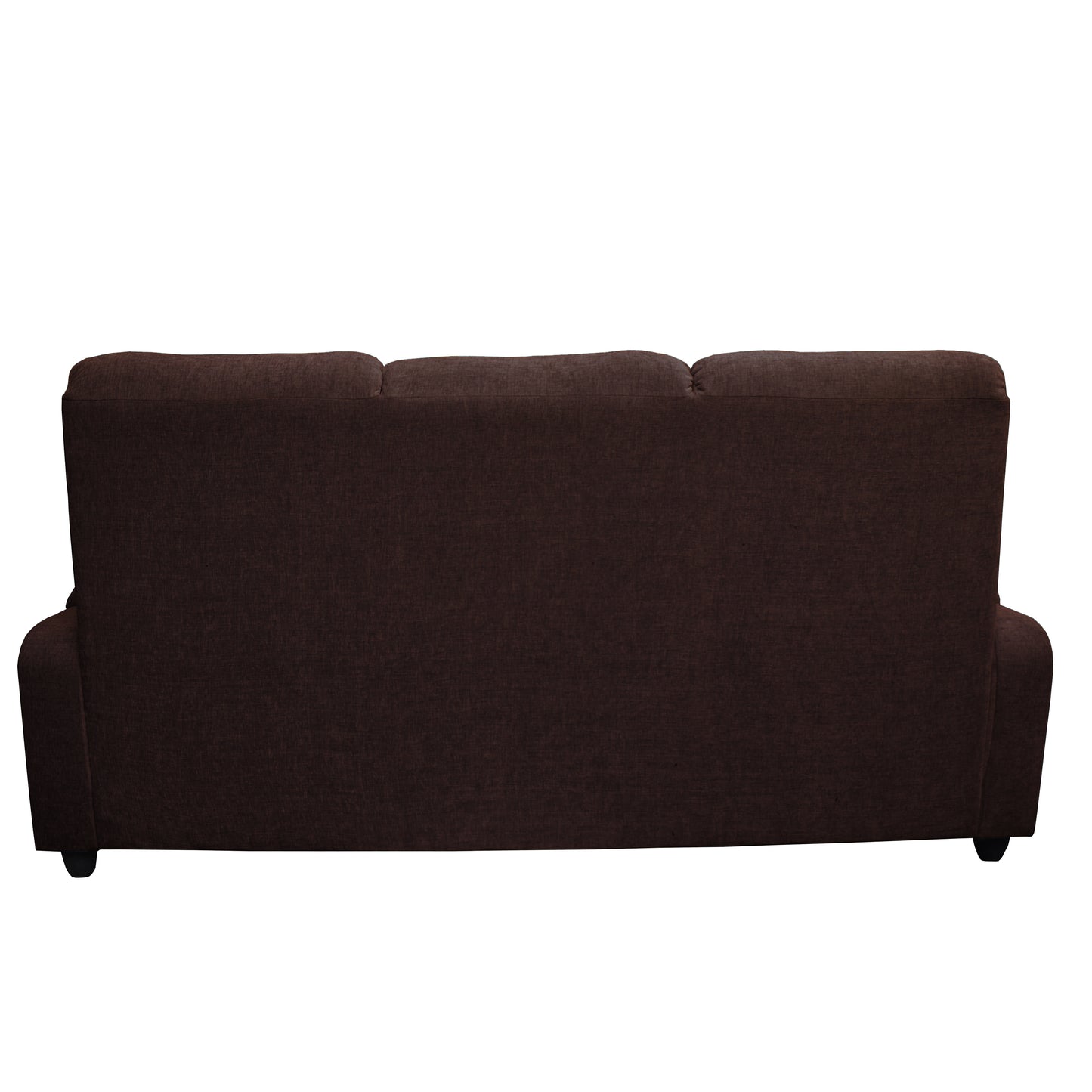 Louis 3 Seater Fabric Sofa - Brown