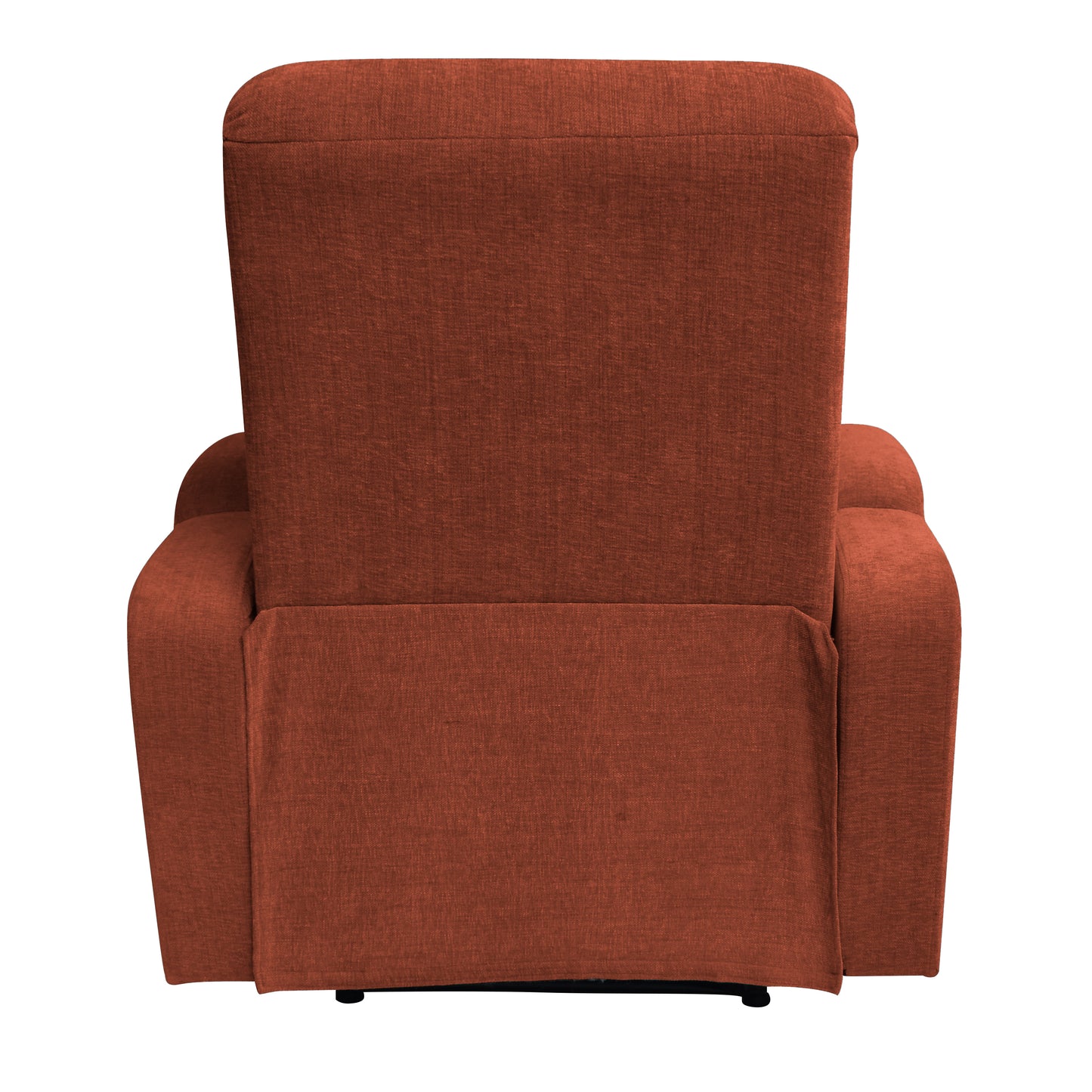 Louis Fabric 1 Seater Recliner With Pullout Lever - Rust