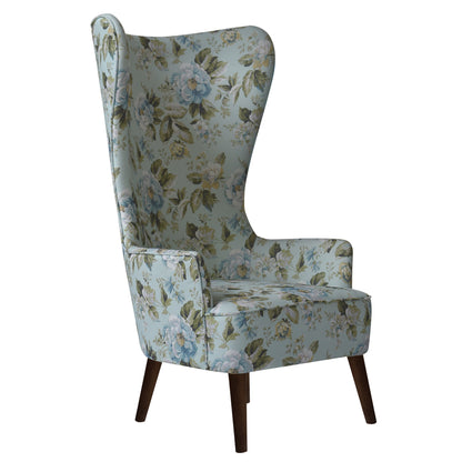 Snipet Long Back Fabric 1 Seater Wing Chair - MuLighti