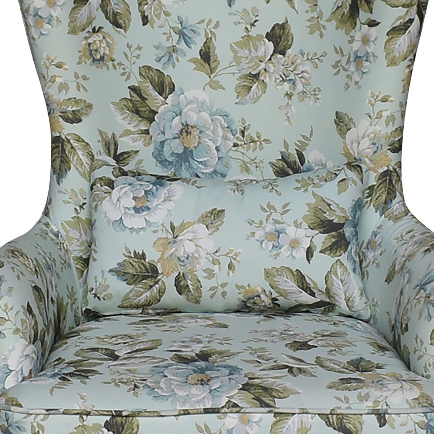 Snipet Long Back Fabric 1 Seater Wing Chair - MuLighti