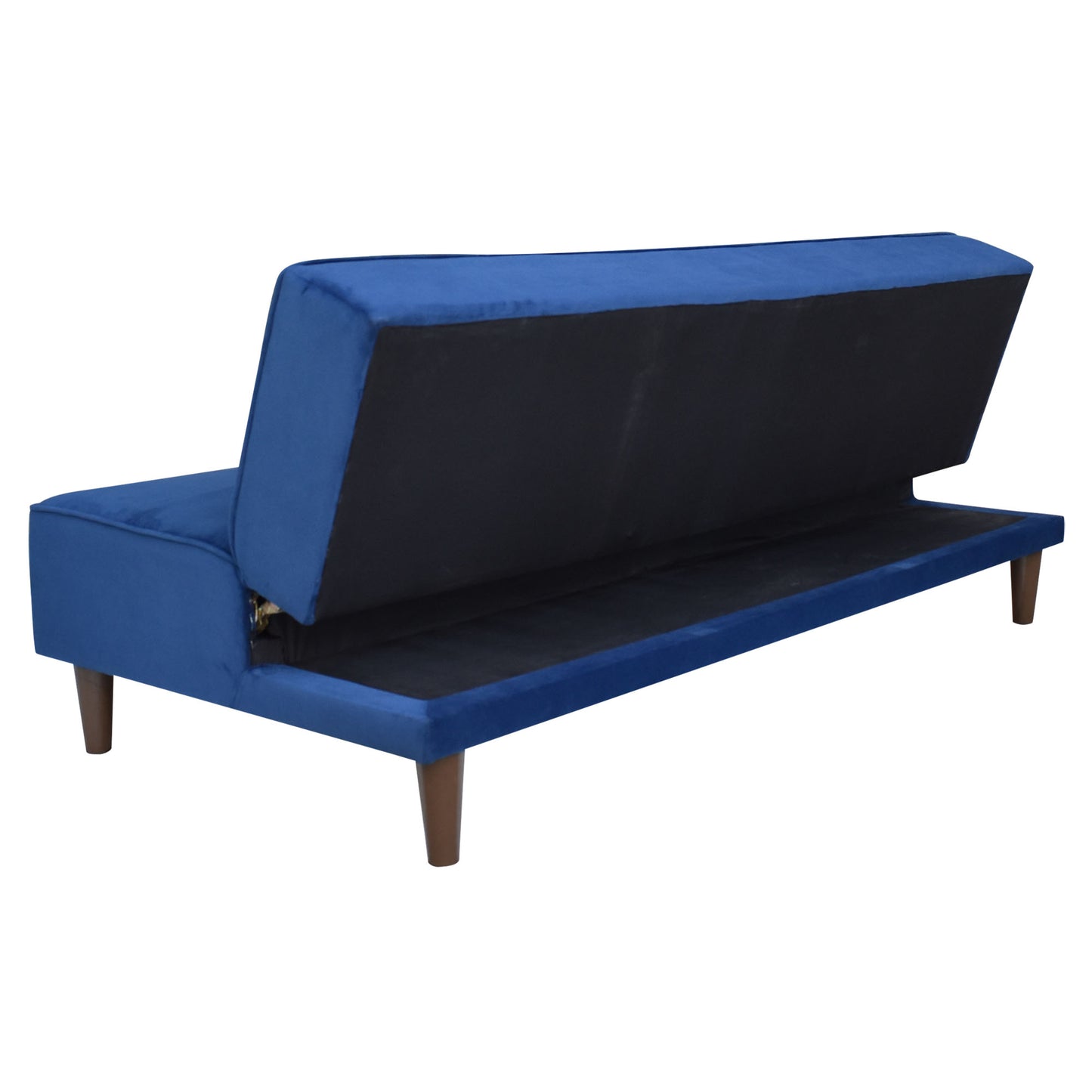 Camron Fully Upholstered 3 Seater Single Sofa Cum Bed - Blue