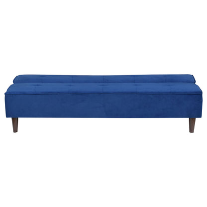 Camron Fully Upholstered 3 Seater Single Sofa Cum Bed - Blue