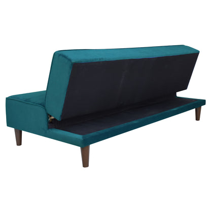 Camron Fully Upholstered 3 Seater Single Sofa Cum Bed - Green