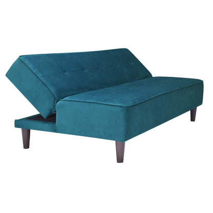 Camron Fully Upholstered 3 Seater Single Sofa Cum Bed - Green