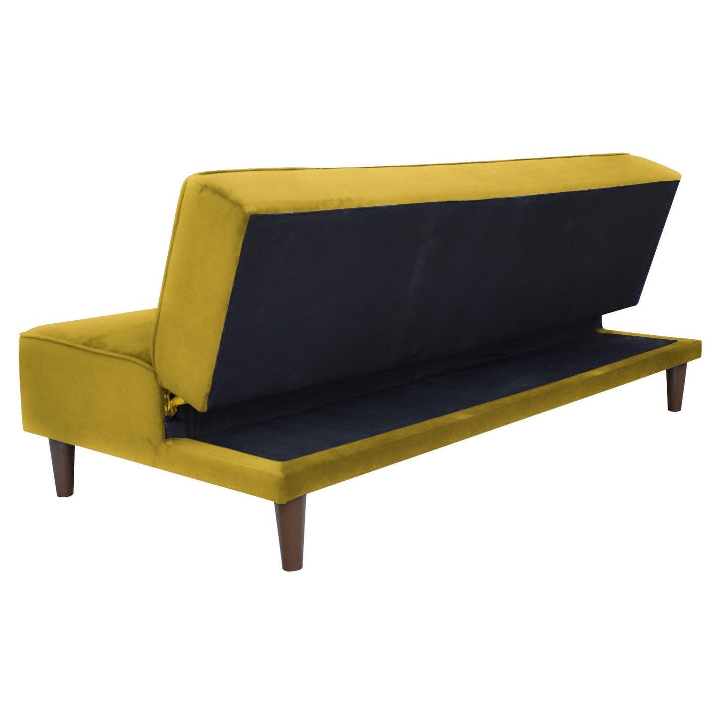 Camron Fully Upholstered 3 Seater Single Sofa Cum Bed - Yellow