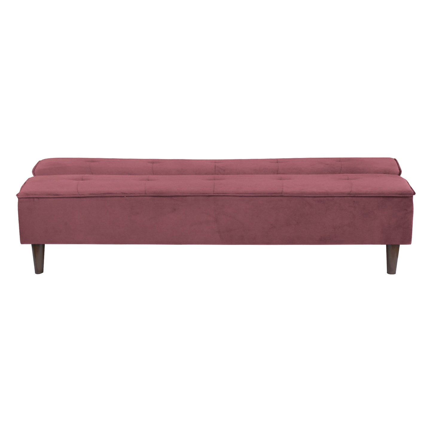 Camron Fully Upholstered 3 Seater Single Sofa Cum Bed - Dark Pink