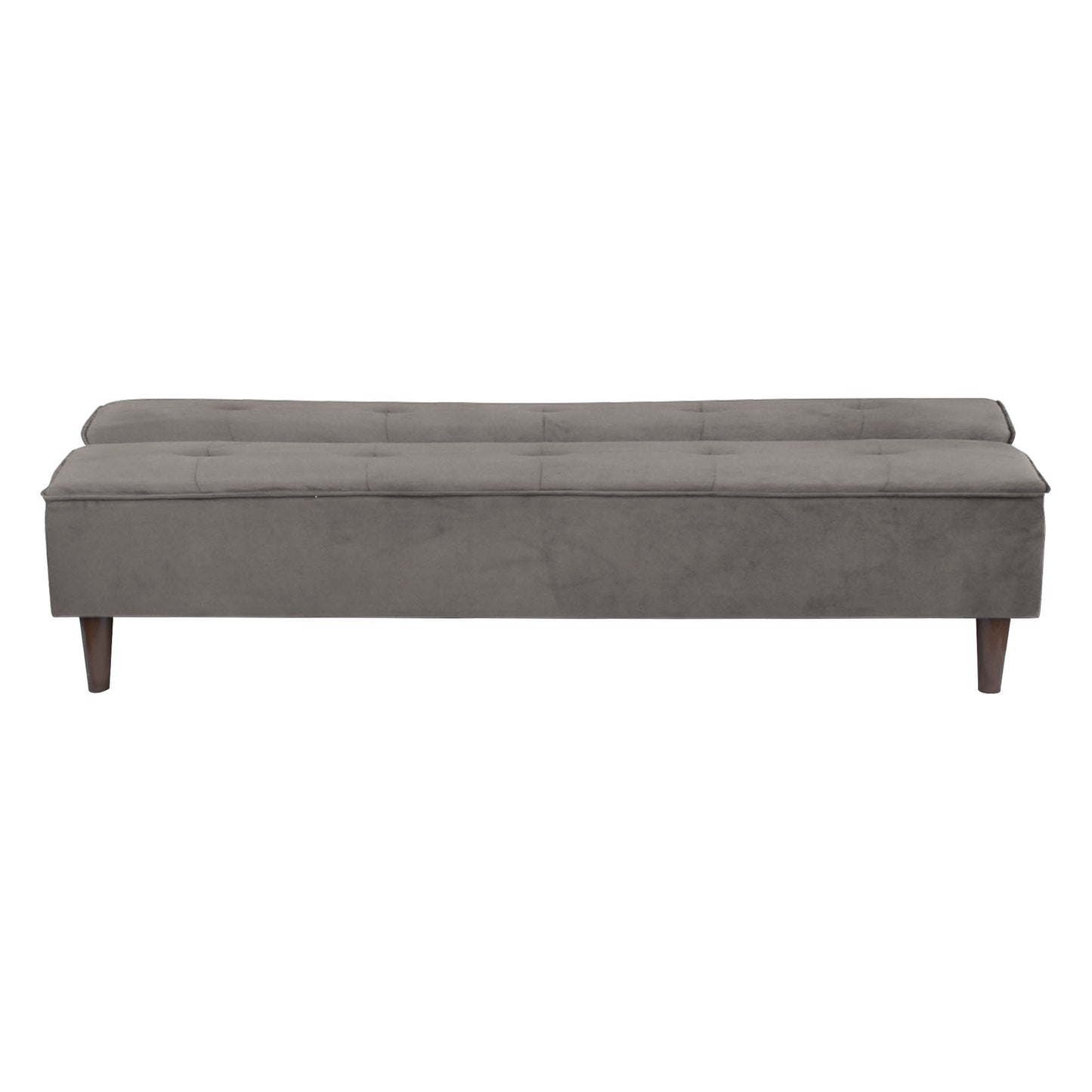 Camron Fully Upholstered 3 Seater Single Sofa Cum Bed - Grey