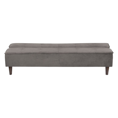 Camron Fully Upholstered 3 Seater Single Sofa Cum Bed - Grey