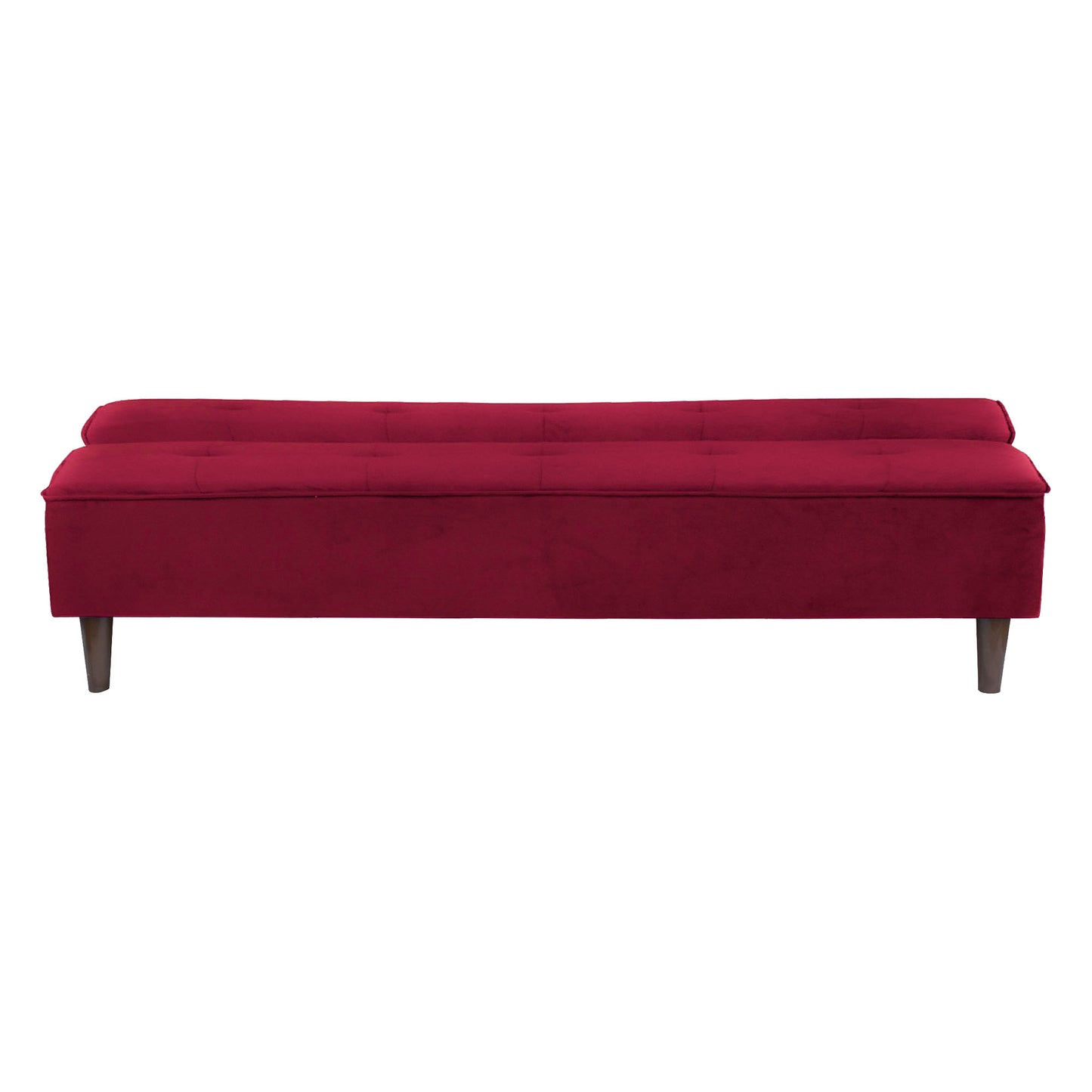 Camron Fully Upholstered 3 Seater Single Sofa Cum Bed - Maroon