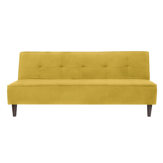 Camron Fully Upholstered 3 Seater Single Sofa Cum Bed - Yellow