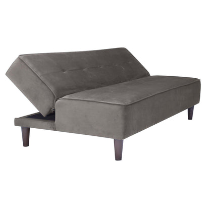 Camron Fully Upholstered 3 Seater Single Sofa Cum Bed - Grey