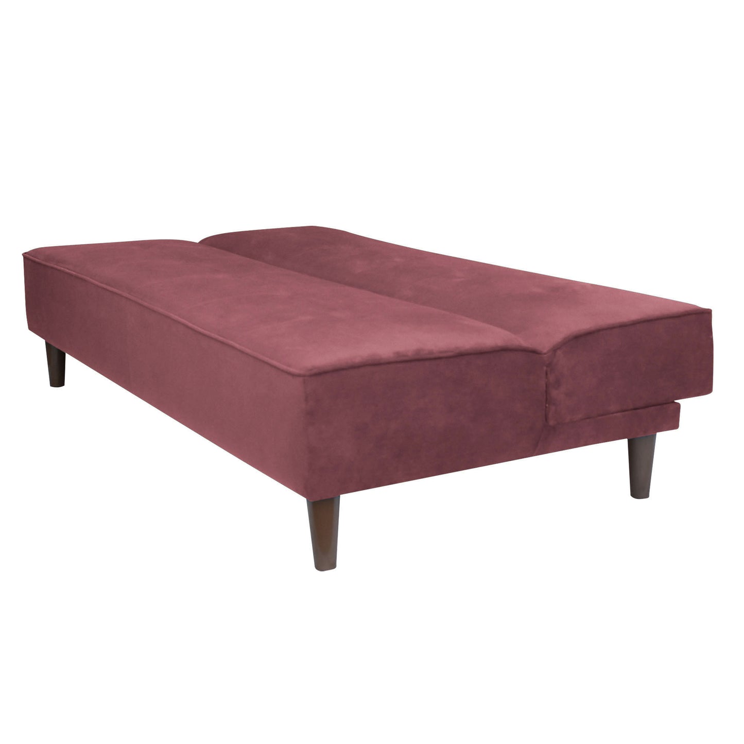 Camron Fully Upholstered 3 Seater Single Sofa Cum Bed - Dark Pink