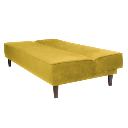 Camron Fully Upholstered 3 Seater Single Sofa Cum Bed - Yellow