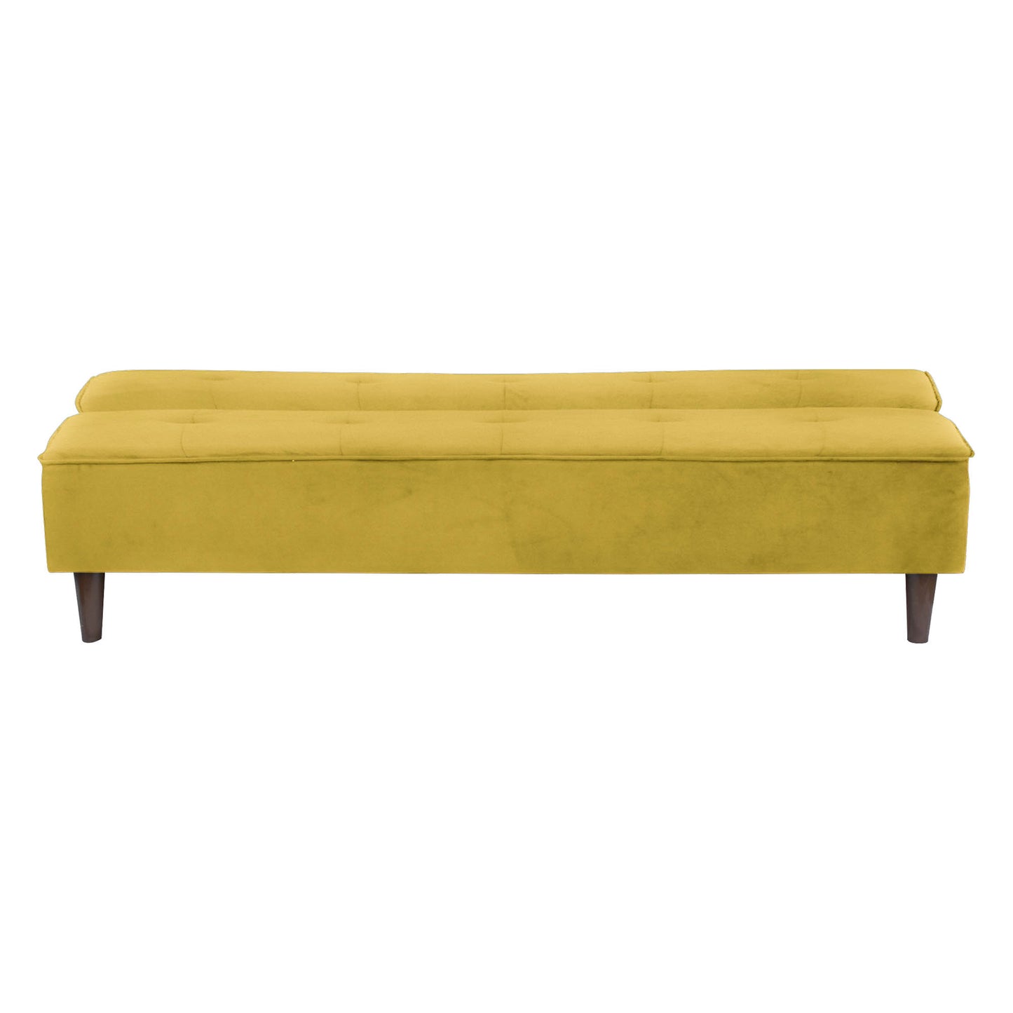 Camron Fully Upholstered 3 Seater Single Sofa Cum Bed - Yellow