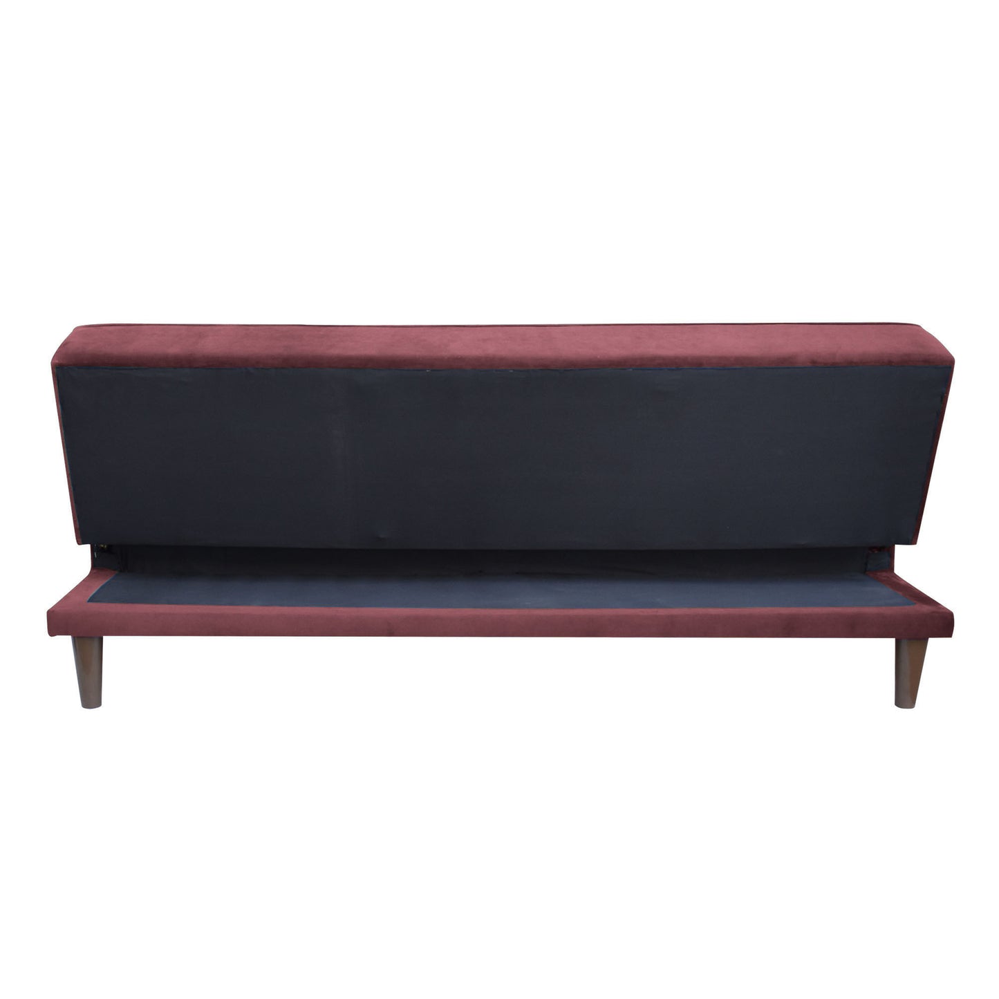 Camron Fully Upholstered 3 Seater Single Sofa Cum Bed - Dark Pink