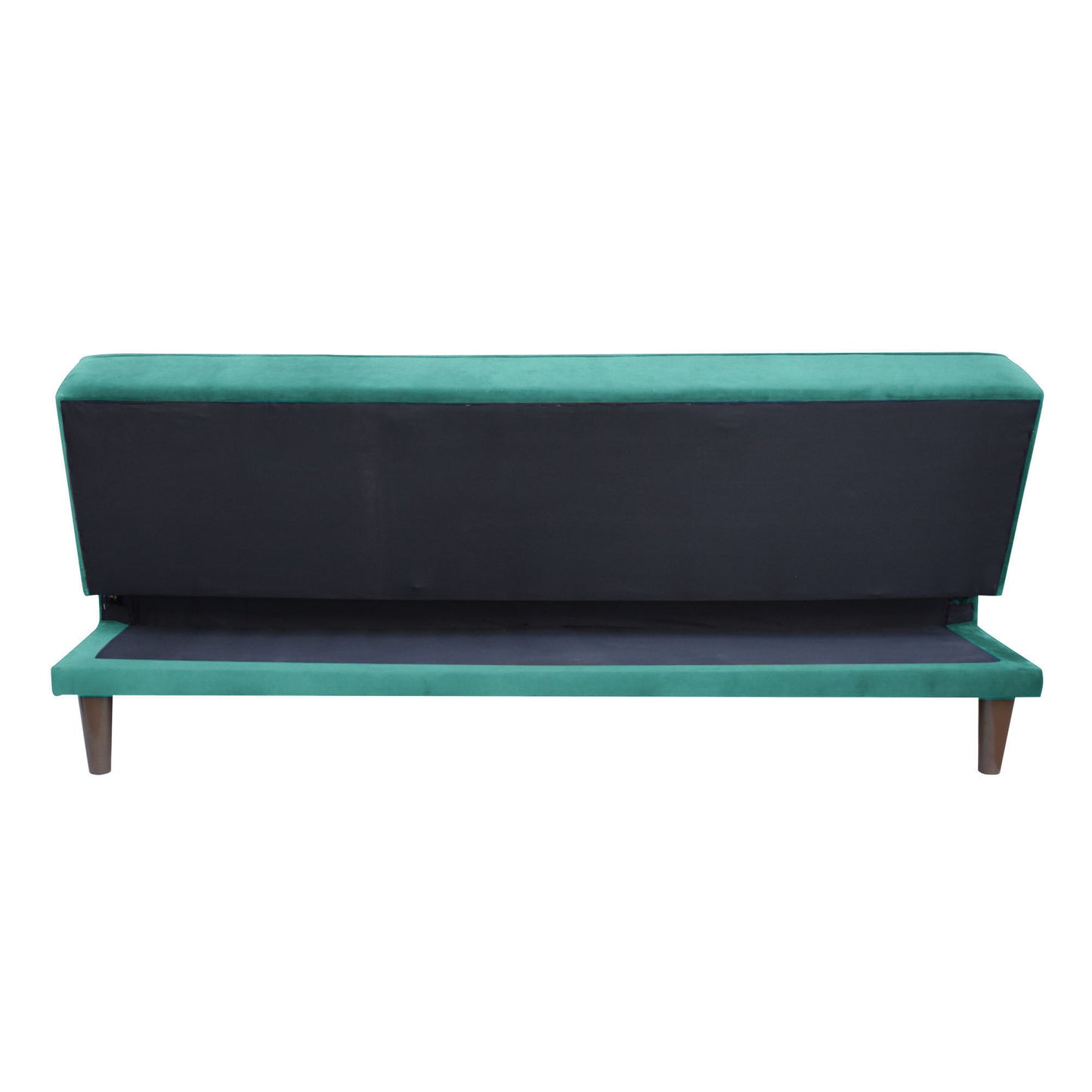 Camron Fully Upholstered 3 Seater Single Sofa Cum Bed - Sea Green