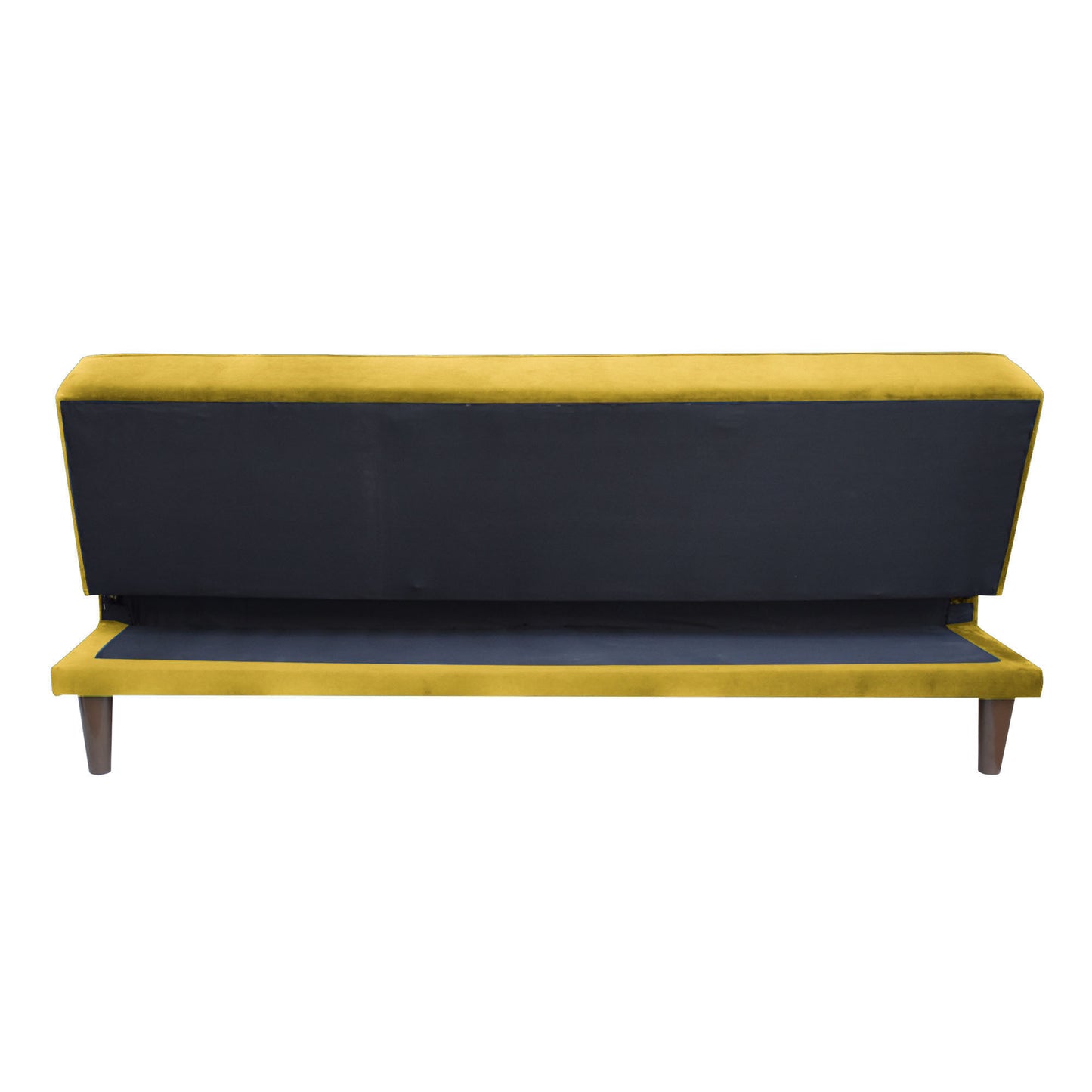 Camron Fully Upholstered 3 Seater Single Sofa Cum Bed - Yellow