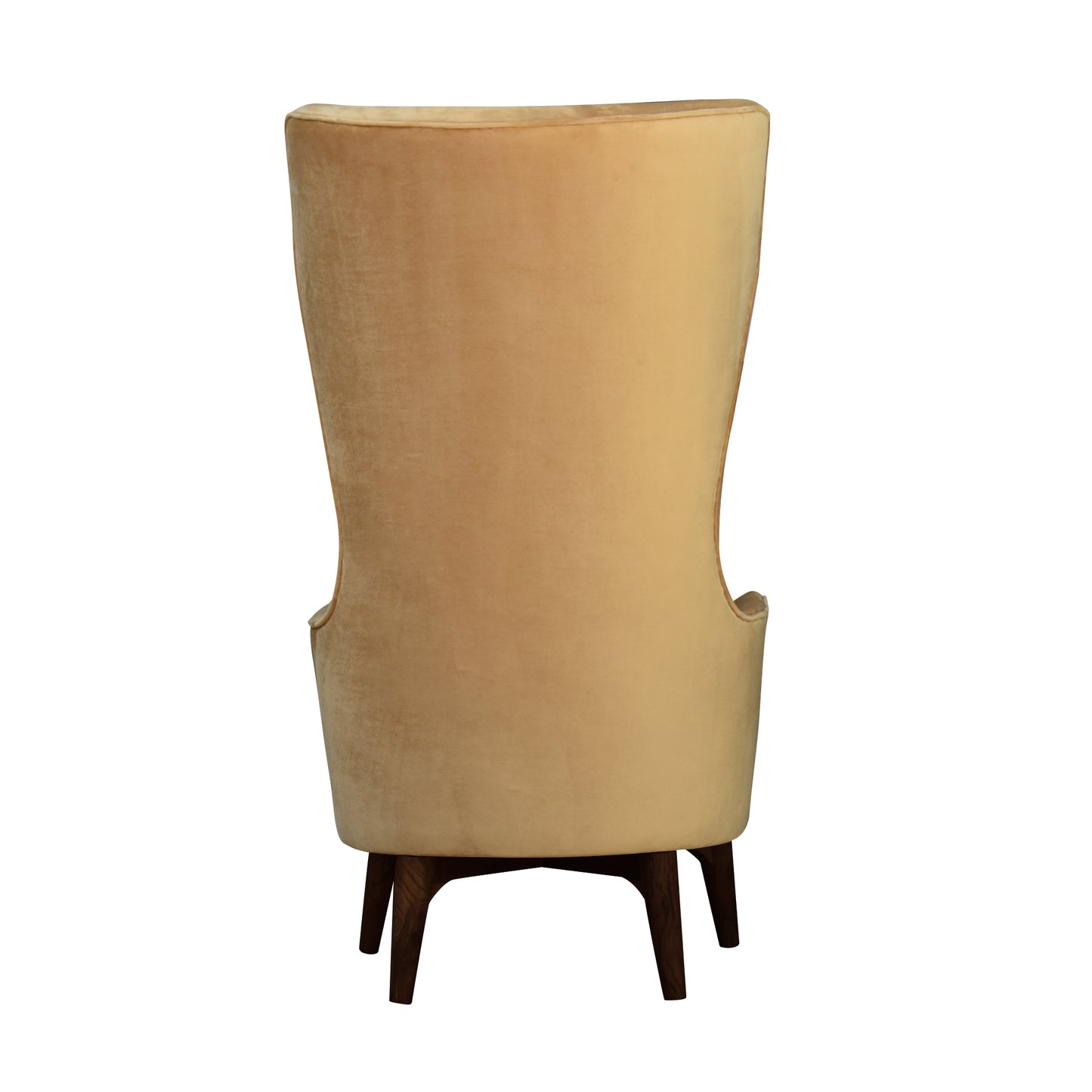 Snipet Long Back Wing Chair - Mustard