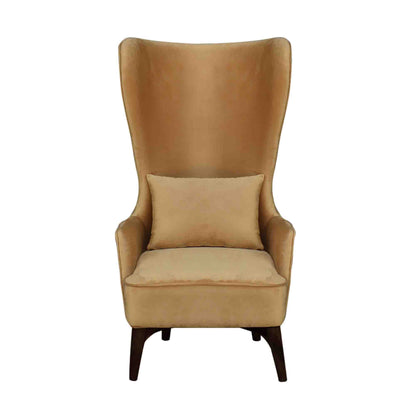 Snipet Long Back Wing Chair - Mustard