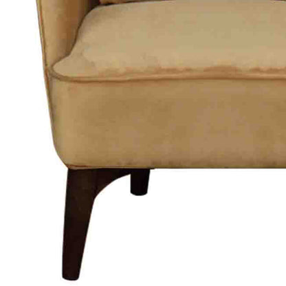 Snipet Long Back Wing Chair - Mustard