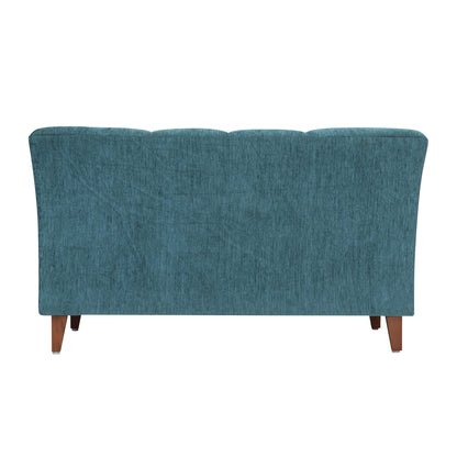 Zeel Fabric Sofa with Throw Cushion - Green