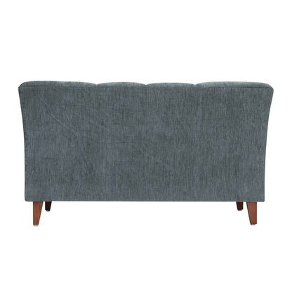 Zeel Fabric Sofa with Throw Cushion - Grey